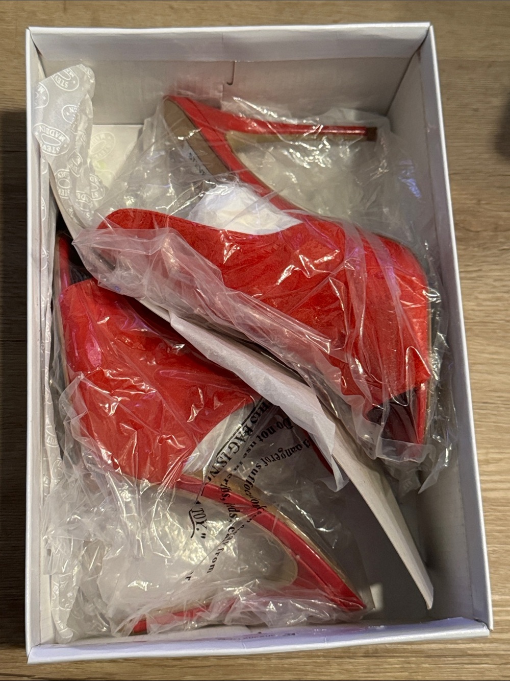 Steve Madden Red Suede Open-Front Mules - Picture 8 of 10